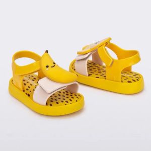 MINI MELISSA FRUITLAND BANANA ORANGE ( SIZE 22/23 - 30 ) sepatu anak ori1:1