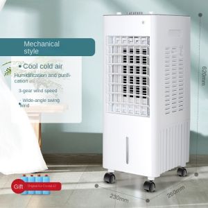 Mobile Air Cooler Portable Aircon Tower Conditioning Electricity Fan With 60L Water Tank Cooling Fan Heavy Duty Industrial Fan Humidifier