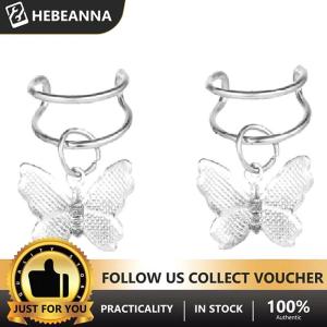 hebeanna สร้อยข้อมือจี้ผีเสื้อแฟชั่นย้อนยุคเรียบง่ายสไตล์เกาหลีสีทองสร้อยข้อมือวินเทจแบบเรียบง่ายสำหรับเครื่องประดับผู้หญิง