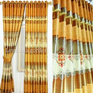 Gorden poni Tempel mewah aesthetic elegan bahan blackout printing tulip tebal