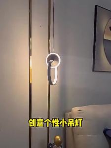 SXH Bedroom Bedside Pendant Light Modern Minimalist Creative Personality Art Long Line Pendant Light High-end Master Bedroom Small Pendant Light