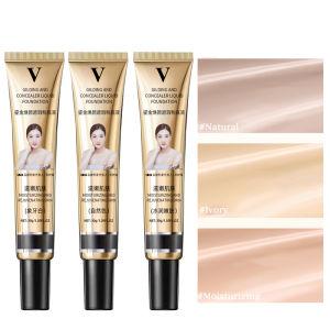 Woolove kem nền dạng lỏng Kem che khuyết điểm kem nền 30g Kem che khuyết điểm lâu trôi kiểm soát dầu chống thấm mềm mại chuyên nghiệp trang điểm khuôn mặt