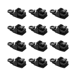 12PCS cản gió Lều Neo nơi trú ẩn Clip tán Clip nhựa kết cấu cho võng cắm trại và ngoài trời