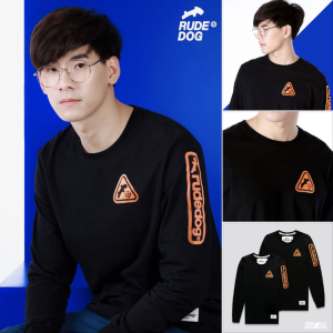 Clearance Rudedog เสื้อยืด แขนยาว ผู้ชาย รุ่น Triangle (Men)