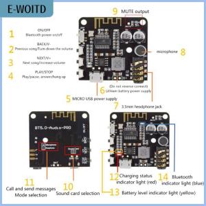 【E-WOITD】 5.0 Bluetooth Audio Receiver Board Bluetooth MP3 Lossless Decoder Board Wireless Stereo Music Module Bluetooth Decoding Board