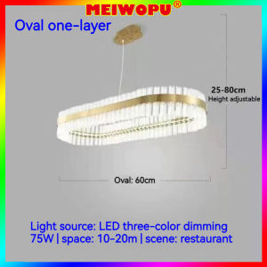 Wholesale And Retail Light Luxury Crystal LED Chandelier Hamiya Bedroom Restaurant High-end Atmosphere Living Room Main Lamp