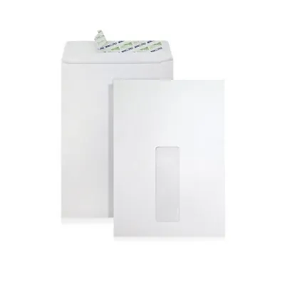 C5 (A5) Size White Window Envelope with Peel & Seal (25 pcs/pkt)