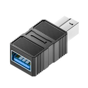 USB3.0 Printer Adapter Square Port USB B Male to USB/Type C Connector Extension Converter for Hard Disk Computer