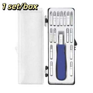 MAREING ic Design Multi-Function Screwdriver Set Ergonomic Grip Non-Slip Handle Precision ic Driver Storage Box Durable Material Interchangeable Bits Household Use