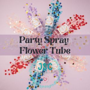 Party Spray Flower Tube For Wedding Birthday Party Decoration Push-Pop Party Flower Tube Confetti 迷你喷花筒婚礼生日派对礼花筒五彩纸