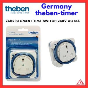 (SG Stock) Germany theben timer 24HR Segment Time Switch 240V AC 13A【Suitable for All Electrical Appliances】