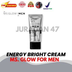 Juragan 47 -Cream Pagi Malam Ms Glow Men Energy Bright Cream Halal BPOM