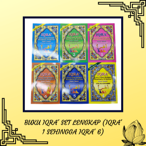 BUKU IQ RAA SET LENGKAP (IQRA 1 SEHINGGA IQRA 6)