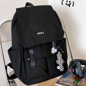 ARCTIC HUNTER กระเป๋าเป้สะพายหลังสไตล์ฮาราจูกุอินสตรีทกระเป๋าเป้สะพายหลังความจุมากมัธยมต้นนักเรียนมัธยมปลายกระเป๋านักเรียน