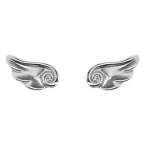Angel Wing Shaped Ear Studs Alloy Crafted Stylish Everyday Accessory for Party Wear Trendy Feminine