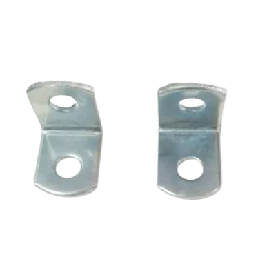 Bịch 100 cái (280 gram) Ke góc vuông sắt Pát vuông màu trắng 2 lỗ 16*16mm giá rẻ