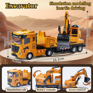 Ready Stock 27cm Large size Fire truck Fire Engine Ladder Truck Simulation car Simulation Scenario Childrens Toy Car