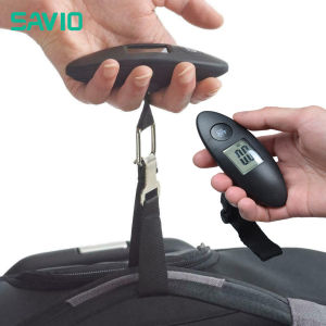 SAVIO Cân Hành Lý Cân Kỹ Thuật Số Màn Hình LCD 100G/40Kg Cân Vali Xách Tay Cân Túi Du Lịch Cầm Tay Cân Treo Móc Câu Cá