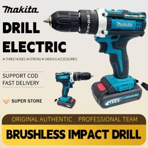 Makita 168V Original Cordless Drill Electric Drill Heavy Duty Screwdriver Drill Power Tools Set