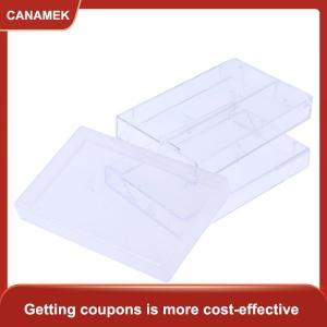 【CANAMEK】 1 cái hộp Băng Cassette hộp đựng trong suốt Hộp Băng trống ghi âm từ tính hộp chống bụi