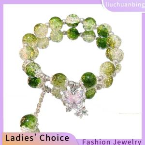 [Hot Sale Jewellery]liuchuanbing Light Luxury Sweet Tassel Bracelet For Women Girls Fashion Fantasy Beaded Elastic Rope Bracelet Jewelry Accessories Gifts