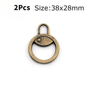 2pcs10PCs zipper pull replacement zipper repair kit zipper slider pull tab universal Zipper Fixer metal zipper head