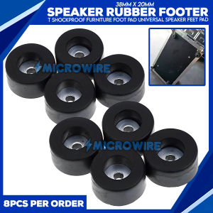 MW 8PCS 38x20mm Shockproof Rubber Feet Pads – Universal Speaker & Furniture Foot Cushions