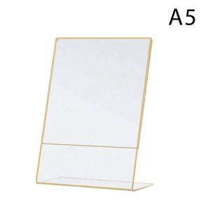 Akrilik Display Stand Brosur Holder Menu Akrilik Brosur A4 A5 A6 Untuk Cafe Atau Rumah Makan