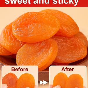 Sweet and Soft Dried Red Apricots for Spring All Ages Healthy Snack No Additives Deliciously Chewy