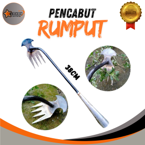 Alat Pencabut Rumput liar sampai akarnya di halaman di kebun /Cangkul rumput gulma