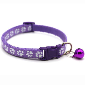 Pet Collar Dog Paw Collar With Bell Safety Buckle Neck For Dog And Cat Puppy Accessories
