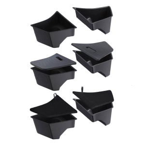 Automotive Interior Organizer Container Leakproof Door Pocket Inserts Maximize Storage Capacity Easy Installation 1 Pair