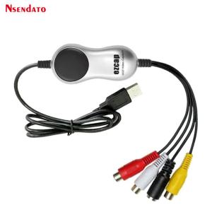 Ezcap USB2.0 HD Video Capture TV DVD VHS DVR Adapter Recorder Grabber Converter Analog Video Audio to Digital for Windows 10 8 7