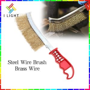 (Fast Delivery)Steel Wire Brush Universal Brass Wire Cleaner Brush Derusting Polishing Brush