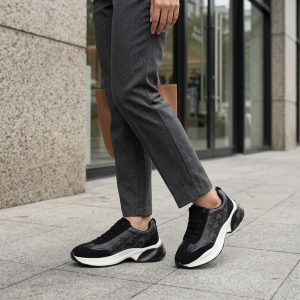 LARRIE Kasut Perempuan Monogram Platform Sneakers - L62609-YX01SV