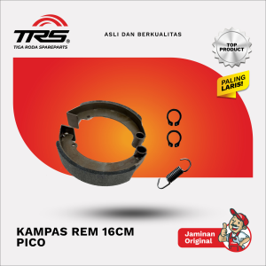 KAMPAS REM BELAKANG 16CM TOSSA PICO HAPPY PERKASA 125CC [TRS]