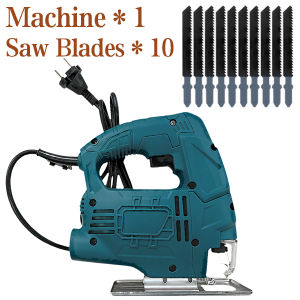 1500W Electric Jig Saw Power Tools Carpenter Tools Wood Set Original Cutting 10 PCS Saw Heavy Duty