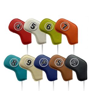 Golf Club Head Cover for Iron Head 9pcs/set the Numbers are Embroidered in 3D