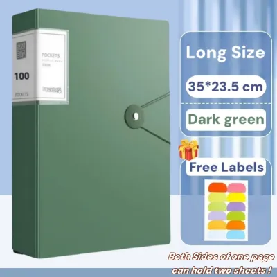 Clear Book Long Expanding File Folder Clear Folder Organizer Paper Organizer Document Storage Long