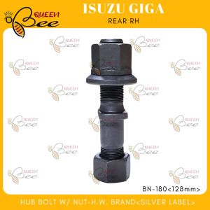QUEEN BEE 128mm Isuzu Giga V10 truck HUB BOLT and NUT REAR TYPE BN-180