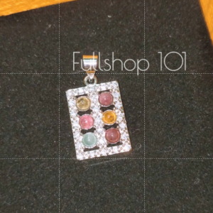 S925 Tourmaline Ruyi Abacus Pendant