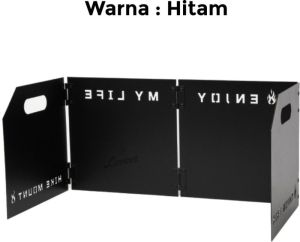 Plat Penahan Angin Kompor Camping Portable -Windshield Outdoor Camping