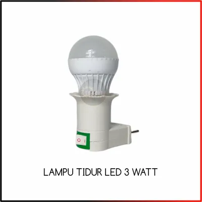 Lampu Tidur LED 5 Watt Dengan Saklar ON/OFF - Cahaya Putih