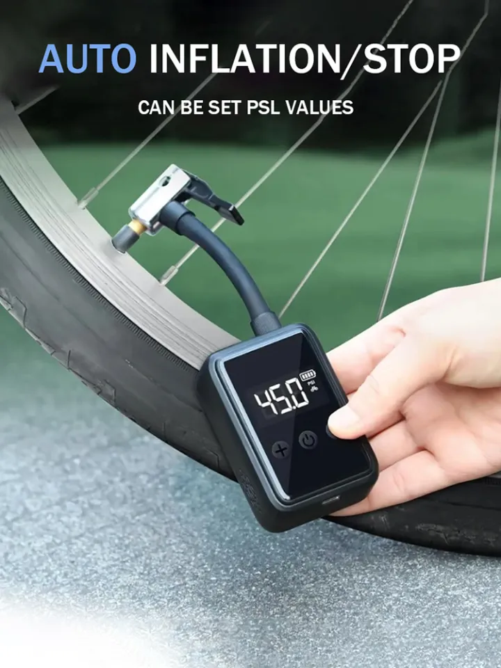 MC 150PSI Mini Electric Air Pump Portable Bicycle Cordless
