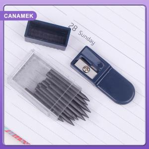 【CANAMEK】 1 Set Mine Compas Pointer Sharpener Pencil Lead Stationery Compass Core With 2mm Manual Office Portable Storage