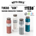 Original Tyeso "GIA" 800ML vacuum insulated tumbler hot cold water bottle jug pastel color 8831. 