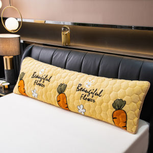 SUNLIGHT HOME 1 Piece Flannel Long PillowcaseBreathable Bolster CaseLengthen Pillow CaseOne-piece Double PillowcaseCouple Pillow Case