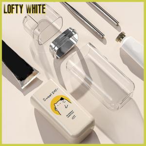 Lofty White ถ้วยใส่แปรงสีฟันรูปการ์ตูนน่ารักสำหรับเดินทางที่ใส่แปรงสีฟันพกพาสะดวกถ้วยน้ำยาบ้วนปากสำหรับธุรกิจการเดินทางบ้านการตั้งแคมป์