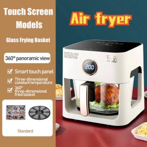 【8L】Eady Stock Home Air Fryer Intelligent Home Visual Touch Screen Electric Fryer Oil Free 8L Multi-function Chip Oven 空氣炸鍋
