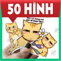 Combo 100 sticker mèo Mỹ Diệu bầy hầy decal siêu dễ thương hot trend hình dán chất liệu chống thấm nước. 